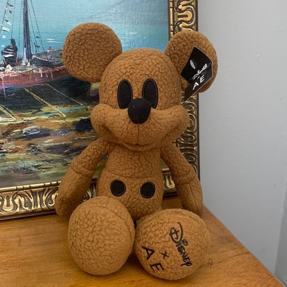 Disney Other - Limited Edition Disney x AE Monochromatic Mickey Mouse in a Teddy Fabric